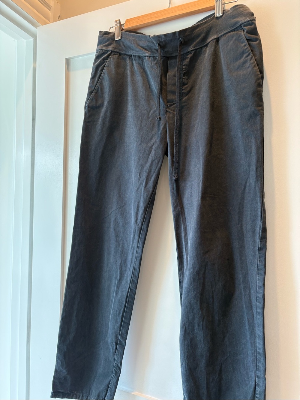 James Perse Washed Slate Blue Pull-On Pants